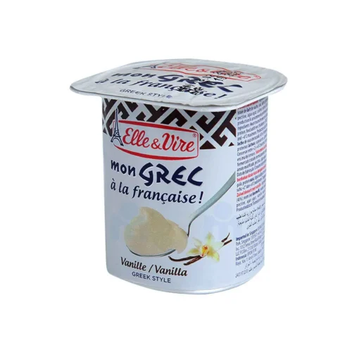 Dessert lacté vanille à la française Mon Grec 125g - ELLE & VIRE