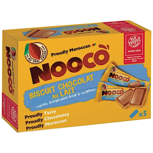 Biscuits Tablettes Chocolat au Lait Pack 5x55g - NOOCO
