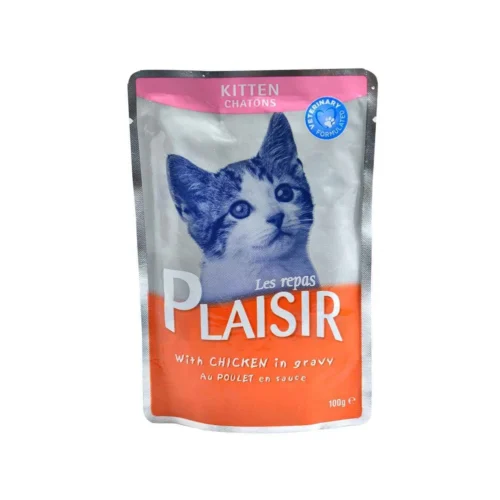 Pochon pour chat aux émincés de poulet en sauce 100g - LES REPAS PLAISIR
