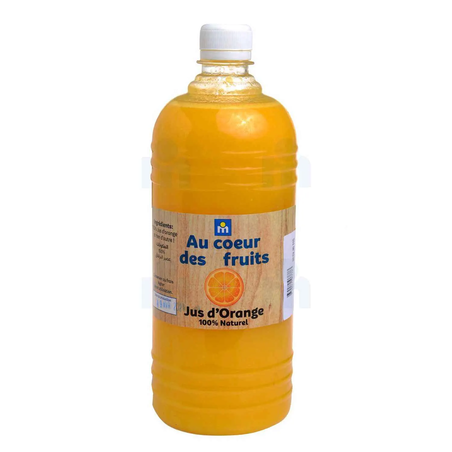 Marjane Jus d’orange pressée frais 1L