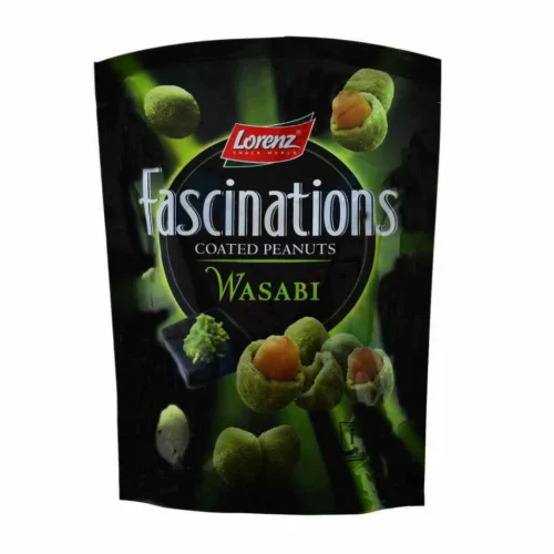 Cacahuètes enrobées saveur Wasabi 100g - LORENZ