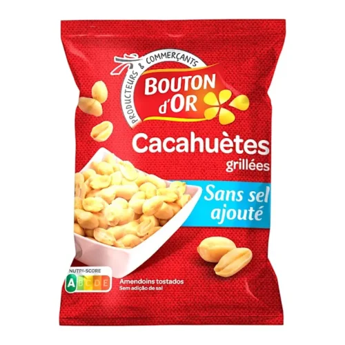 Cacahuètes grillées sans sel ajouté 200g - BOUTON D'OR
