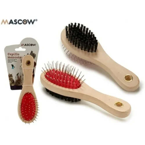 Brosse de nettoyage pour animaux double face moyen modèle