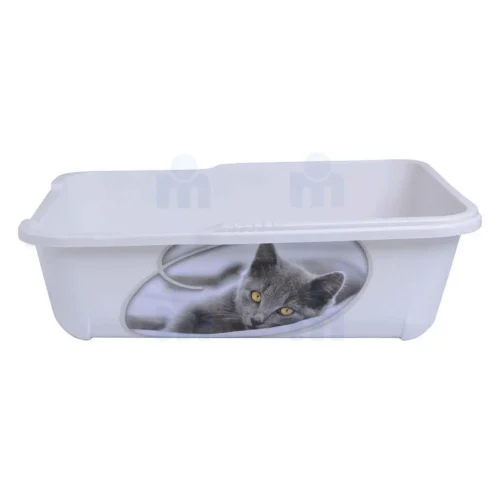 Bac à litière pour chat 42x32x16cm - RIGA