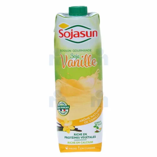 Boisson végétale au soja et arôme naturel de vanille 1L - SOJASUN