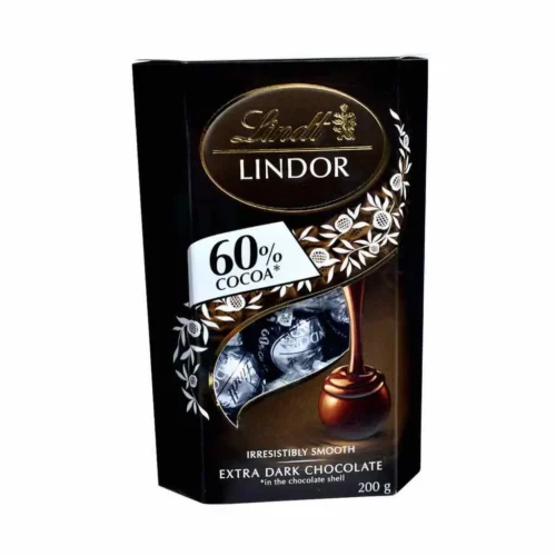 Boîte de chocolat extra noir intense Lindor 200g - LINDT