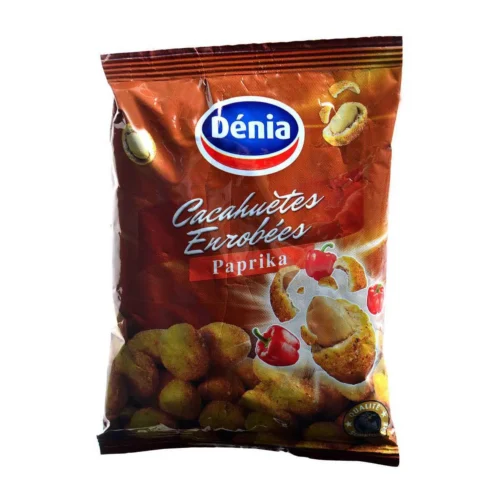 Cacahuètes enrobées paprika 80g - DÉNIA