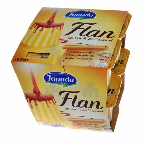 Dessert flan au coulis de caramel 8x85g - JAOUDA