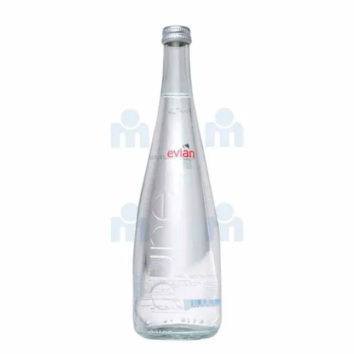 Evian Eau minérale bouteille en verre 75cl