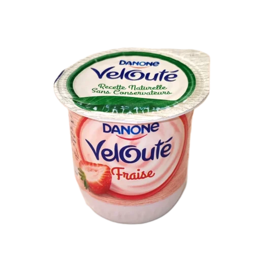 Yaourt brassé fraise velouté 110g - DANONE