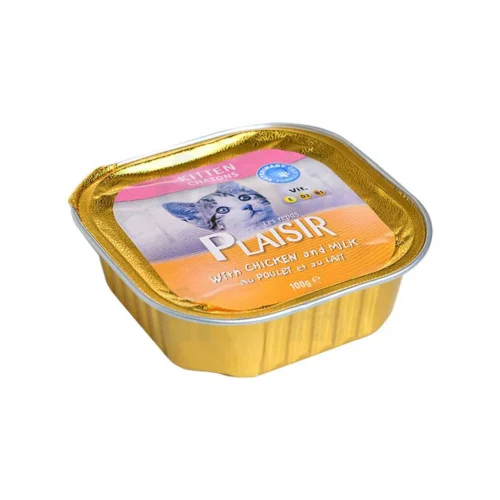 Pâté pour chat au poulet et au lait 100g - LES REPAS PLAISIR