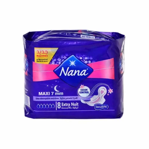 Serviettes hygiéniques maxi extra nuit x8pcs - NANA