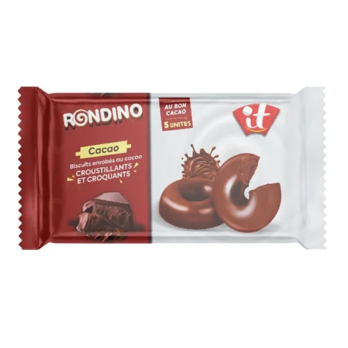 Biscuits enrobés au cacao Rondino Pack 5x42g - IT