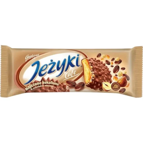 Biscuits au café enrobés de chocolat Jezyki 140g - COLIAN