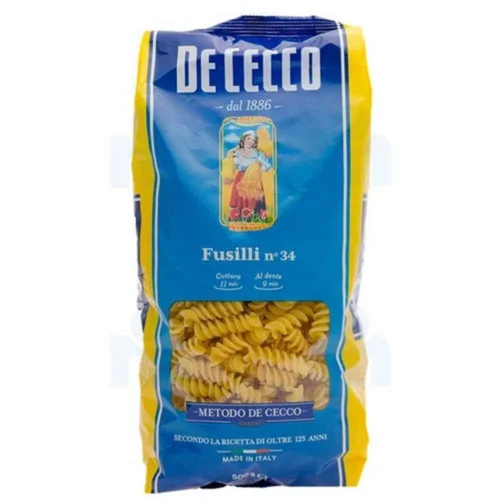 Pâtes Fusilli n°34 500g - DE CECCO
