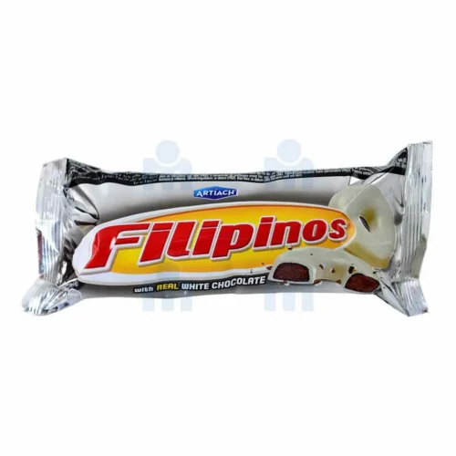 Biscuits au cacao enrobés au chocolat blanc 75g - FILIPINOS