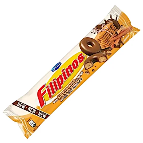 Biscuit au chocolat au lait et speculoos 128g - FILIPINOS