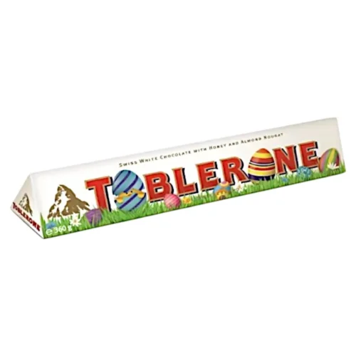 Barres chocolatées au chocolat blanc avec nougat miel et amandes 360g -TOBLERONE