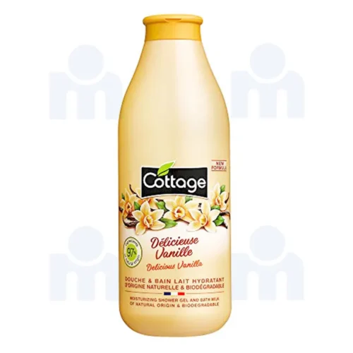 Douche et bain lait hydratant délicieuse vanille 750ml - COTTAGE