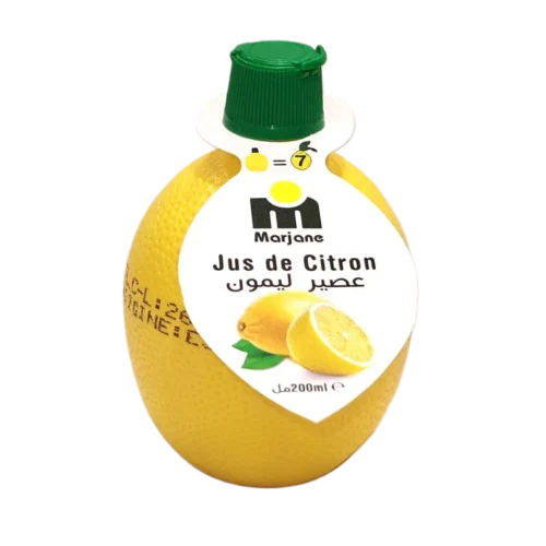 Jus de citron jaune 200ml - MARJANE