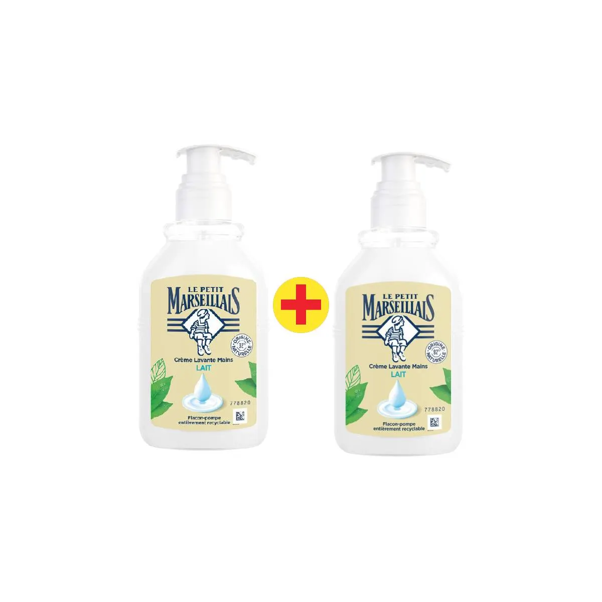 Crème lavante milk 2x300ml - LE PETIT MARSEILLAIS