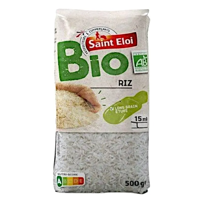 Riz étuvé bio 500g - SAINT ELOI