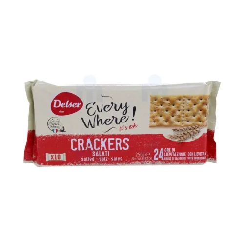 Biscuits crackers salés x 10 paquets 250g - DELSER