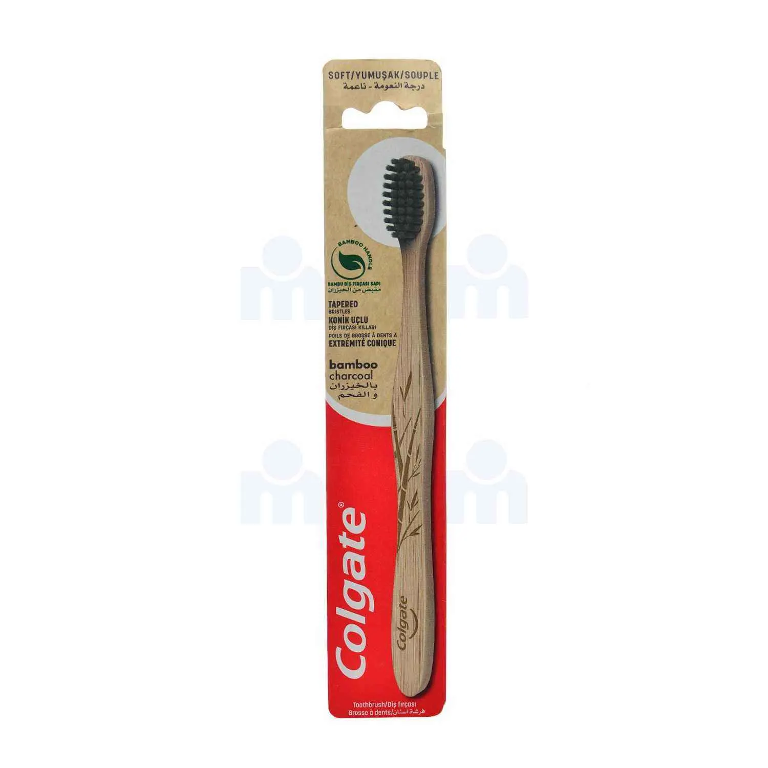 Brosse à dents bamboo au charbon Medium - COLGATE