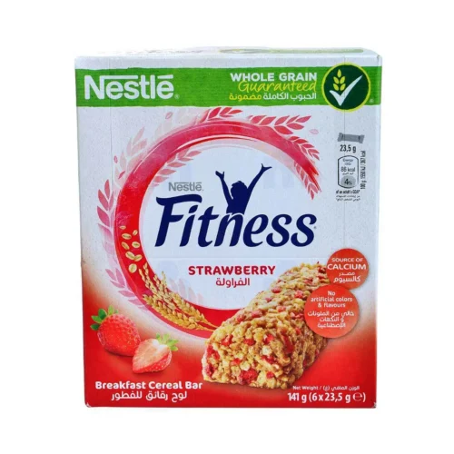 Barre de céréales à la fraise x6 141g - FITNESS
