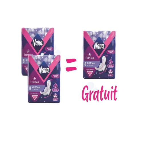 Serviettes hygiéniques maxi normal (1+1=3) - NANA