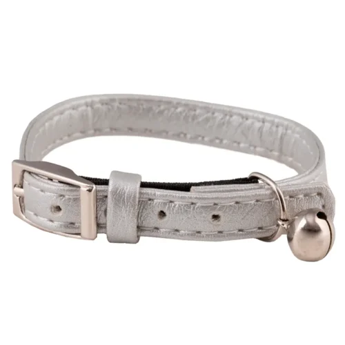 Collier chat élastique gris - BUBIMEX