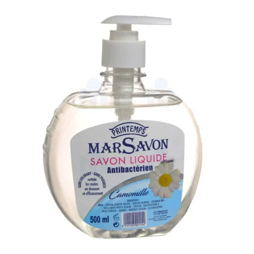 Savon liquide anti-bactérien camomille 500ml - MARSAVON
