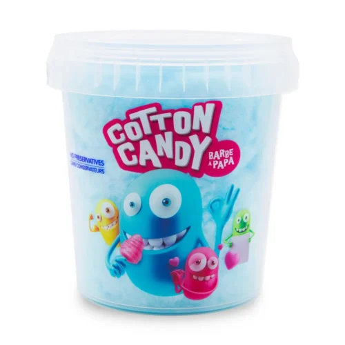 Barbe à papa saveur bubble gum en pot 50g - SOHOSNACKS