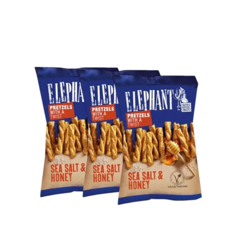 Biscuits pretzels sel et miel 70gx3 - ELEPHANT