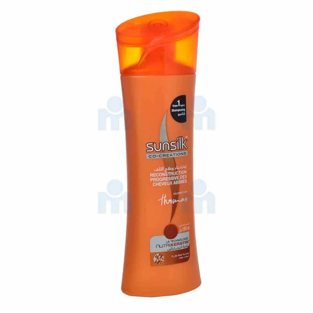 Shampoing reconstruction progressive des cheveux abimés 180ml - SUNSILK