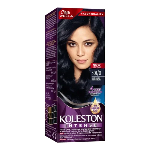Coloration intense noir bleuté Wella 301/0 - KOLESTON