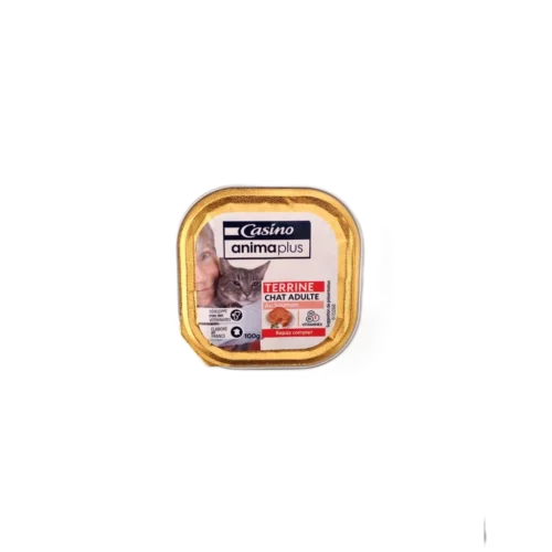 Barquette au saumon pour chat AnimaPlus 100g - CASINO