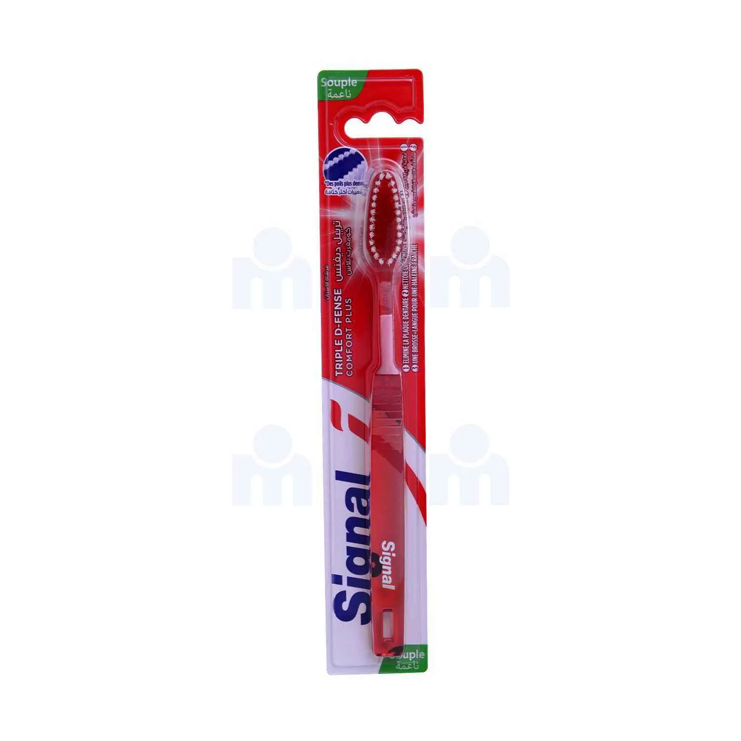 Brosse à dent triple D-Fense Confort Plus souple - SIGNAL