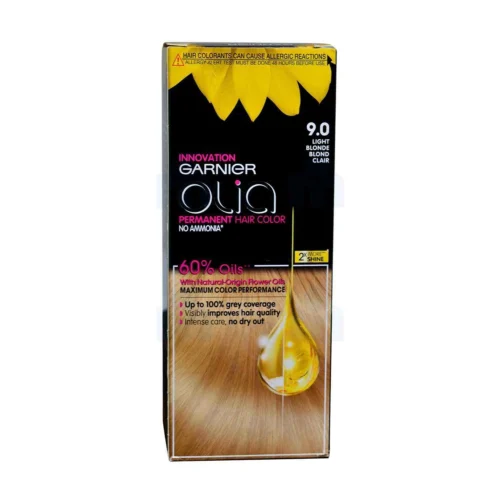 Coloration cheveux sans ammoniaque 9.0 blond clair Olia - GARNIER