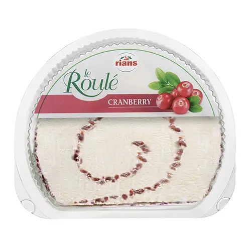 Tranche fromage Le Roulé cranberry en barquette 125g - RIANS