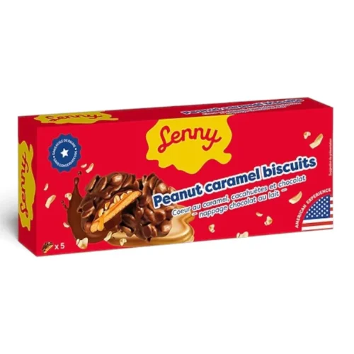 Biscuits au caramel et aux cacahuètes 110g - LENNY