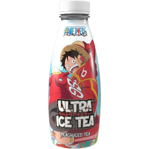 Thé noir glacé à la pêche One Piece Egg Head Luffy 500ml - ULTRA ICE TEA