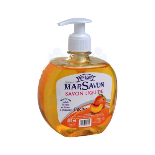 Savon liquide parfumé à la pêche 500ml - PRINTEMPS