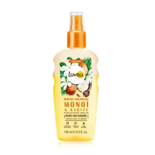 Démêlant sans rinçage Monoï & Karité pour cheveux secs et abîmés 150ml - LOVEA