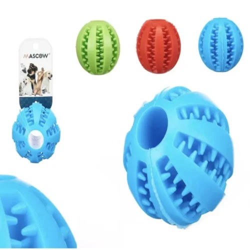 Balle en silicone durable avec distributeur de nourriture - MASCOW