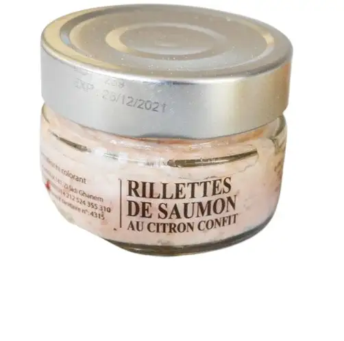 Rillettes de saumon au citron confit 80g - ACE MARÉE