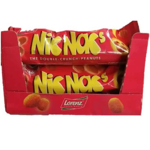 Cacahuètes enrobées de croustillant grillées NicNacʹs 40g - LORENZ