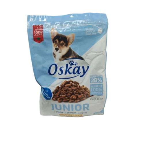 Croquettes à la volaille pour chien junior 1kg - OSKAY