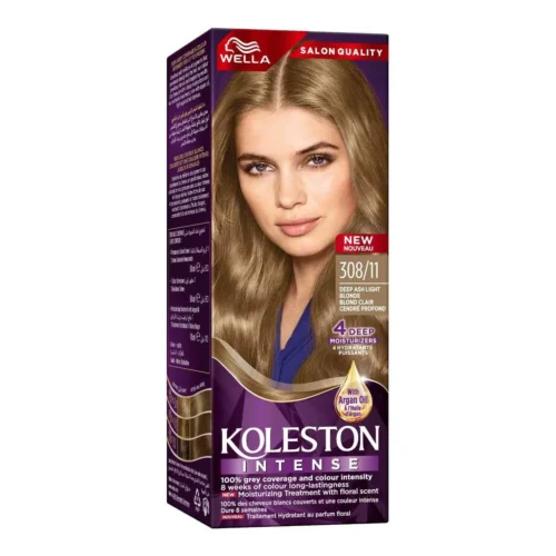 Coloration intense blond clair cendré profond Wella 308/11 - KOLESTON