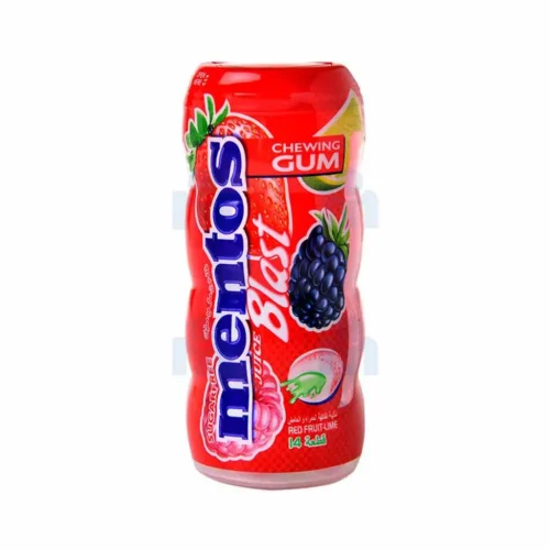 Chewing-gum Sans sucres saveurs assorties Juice Blast 24g - MENTOS